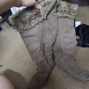 Fluffy boots